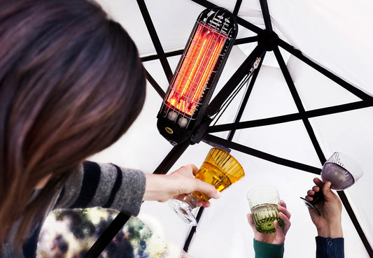 MO-EL Lucciola 800W - Lampada Riscaldante per piccoli Spazi - Lampada Infrarossi basso consumo per Tavolini da Bar e Uso Domestico