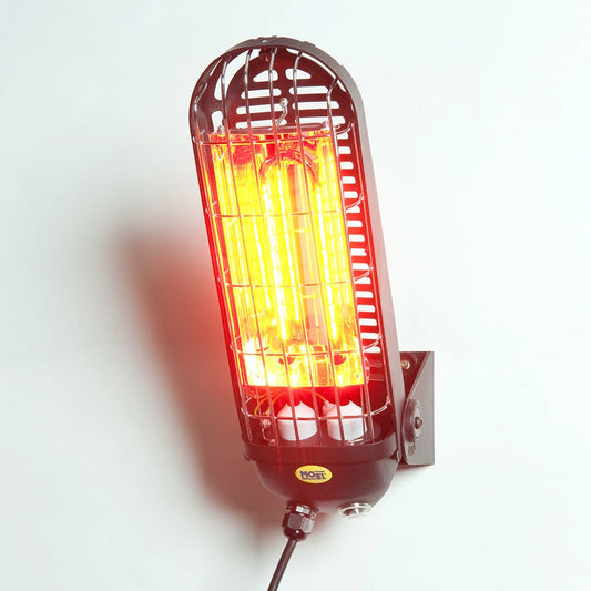 MO-EL Lucciola 1200W - Lampada Riscaldante per piccoli Spazi - Lampada Infrarossi basso consumo per Tavolini da Bar e Uso Domestico